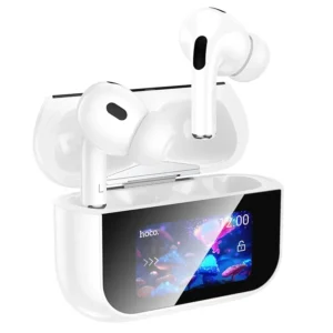 Hoco EW79 Bright ANC Touch Screen Bluetooth Earbuds – White